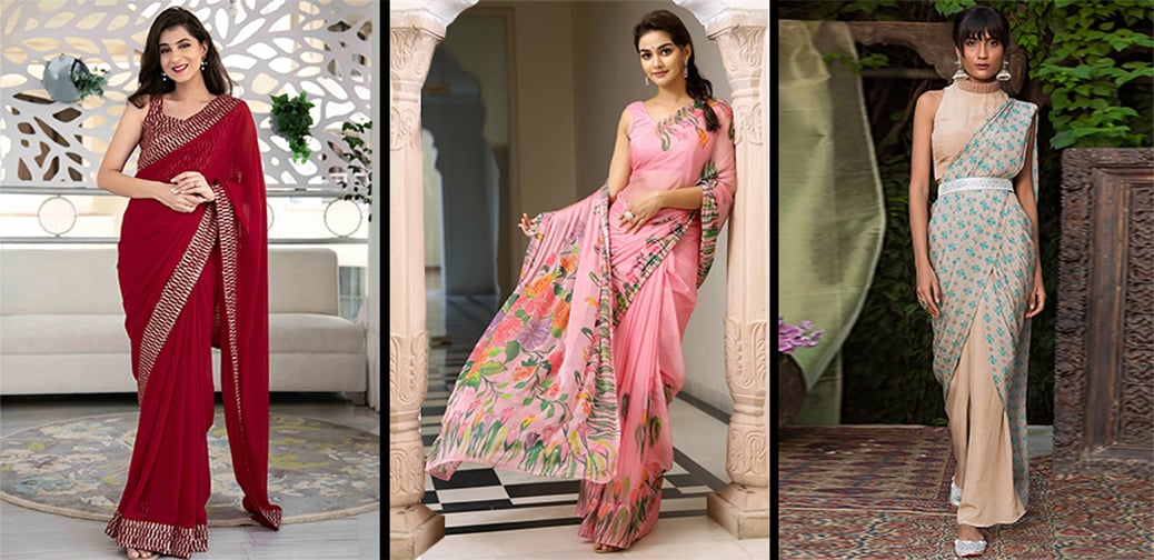 Waist Belt - Saree Draping Style  Designer saree blouse patterns