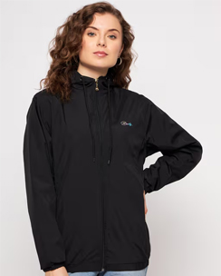 BETTER THINK Trendy Women’s Wind Cheater Jacket Black