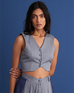 Shibui Ultimate Grey Crop Vest Top