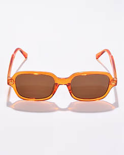 Haute Sauce Women Brown Lens Orange Rectangle Sunglasses