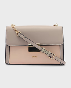 IYKYK by Nykaa Fashion Structured Taupe Sling Bag