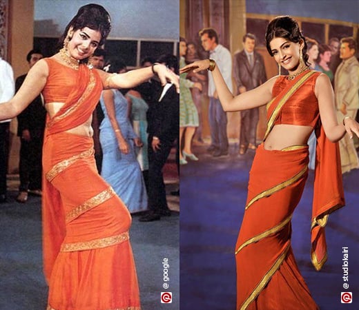 Sonam Kapoor dressed as Mumtaz
