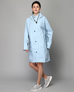  The Clownfish Raincoat For Women- Blue
