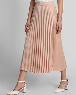  Forever 21 Pleated Peach Skirt
