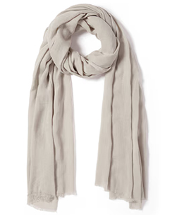 Forever New Mila Plain Linen Grey Scarf
