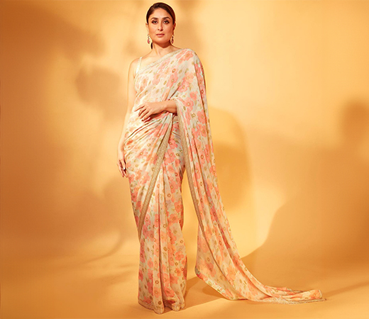 Kareena Kapoor in a floral saree