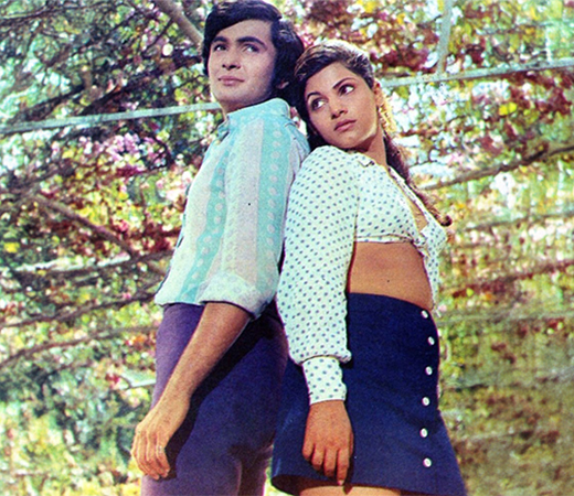 Dimple Kapadia in polka dot shirt
