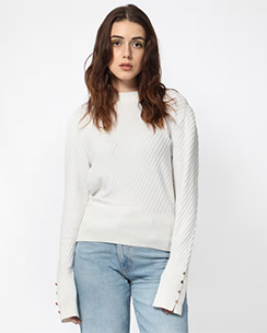 Rareism Fischer White Sweater
