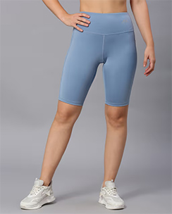 blue cycling shorts for athleisure
