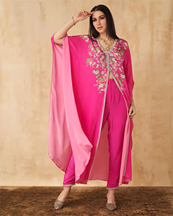 Hot Pink Kaftan with Pant