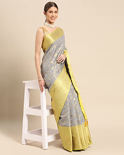 Vastranand Floral Zari Woven Design Kanjivaram Saree
