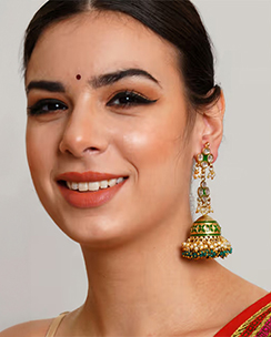 Karatcart Gold Plated Jhumka Earrings
